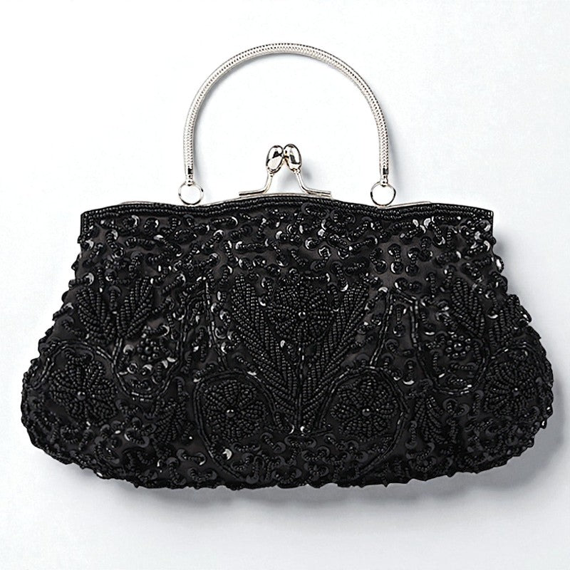 Beaded Embroidered Evening Clutch Bag