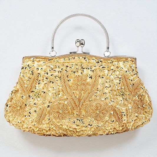 Beaded Embroidered Evening Clutch Bag