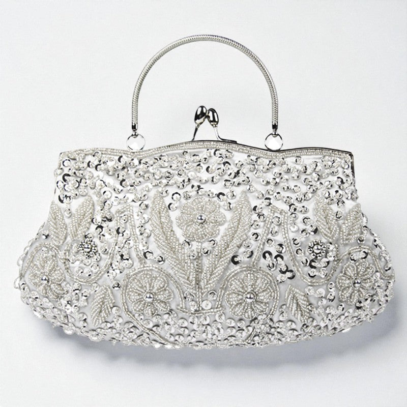 Beaded Embroidered Evening Clutch Bag