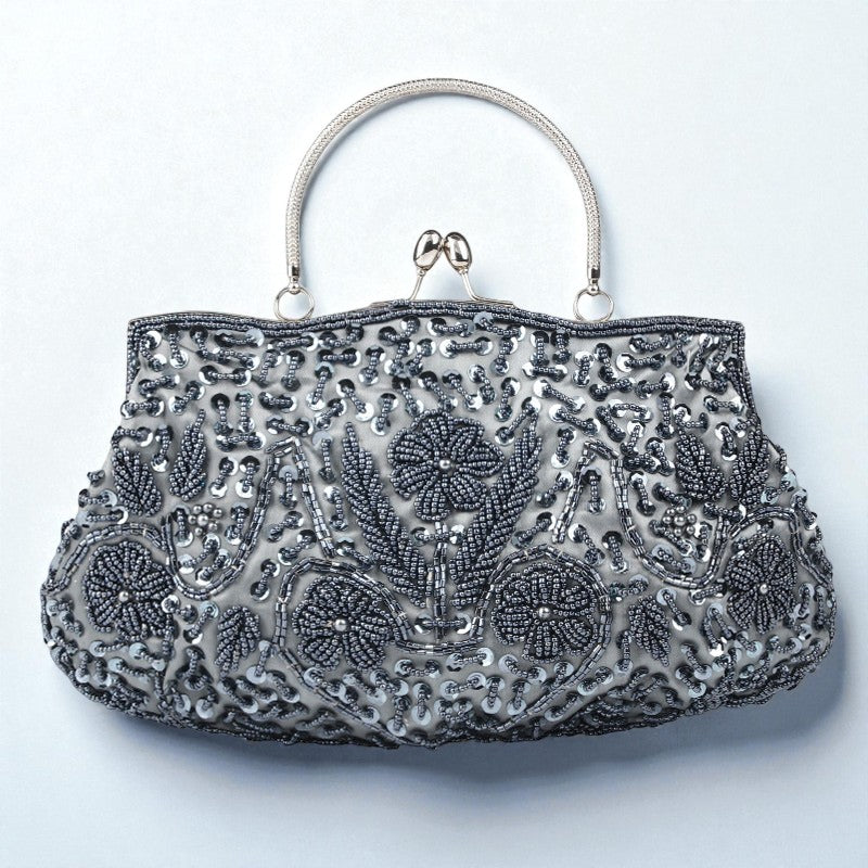 Beaded Embroidered Evening Clutch Bag