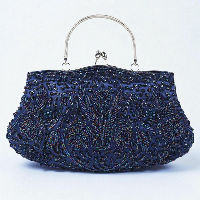 Beaded Embroidered Evening Clutch Bag