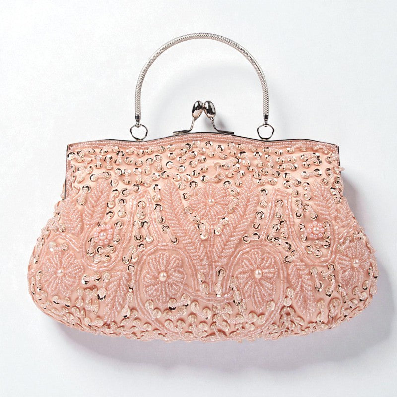 Beaded Embroidered Evening Clutch Bag