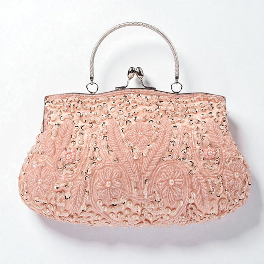 Beaded Embroidered Evening Clutch Bag