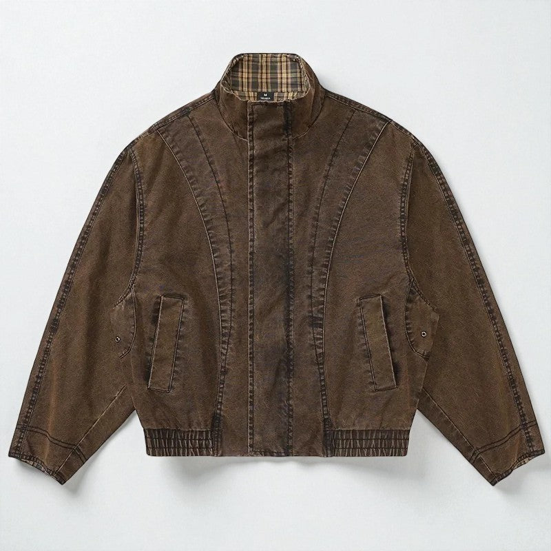 Men’s Vintage Streetwear Bomber Jacket