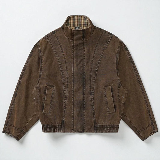 Men’s Vintage Streetwear Bomber Jacket