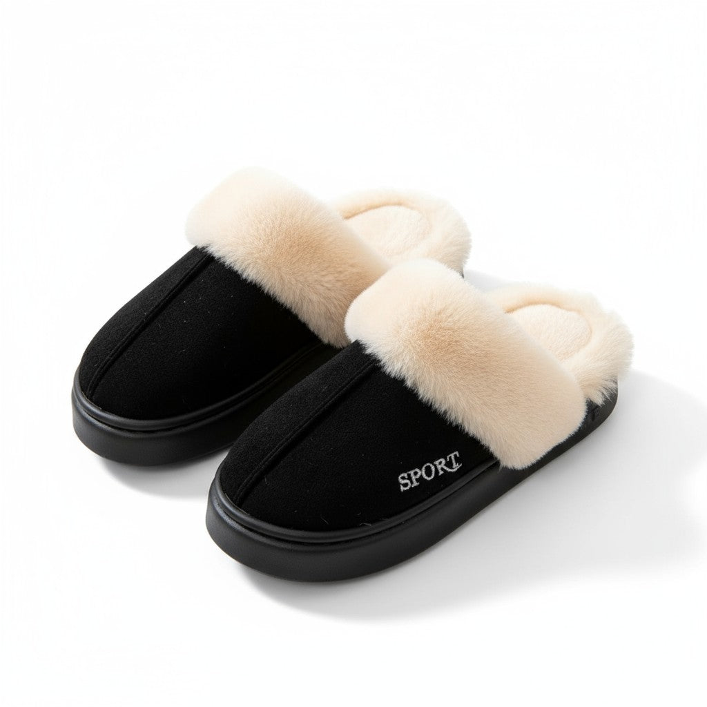 Casual Fluffy Women Slippers For Winter