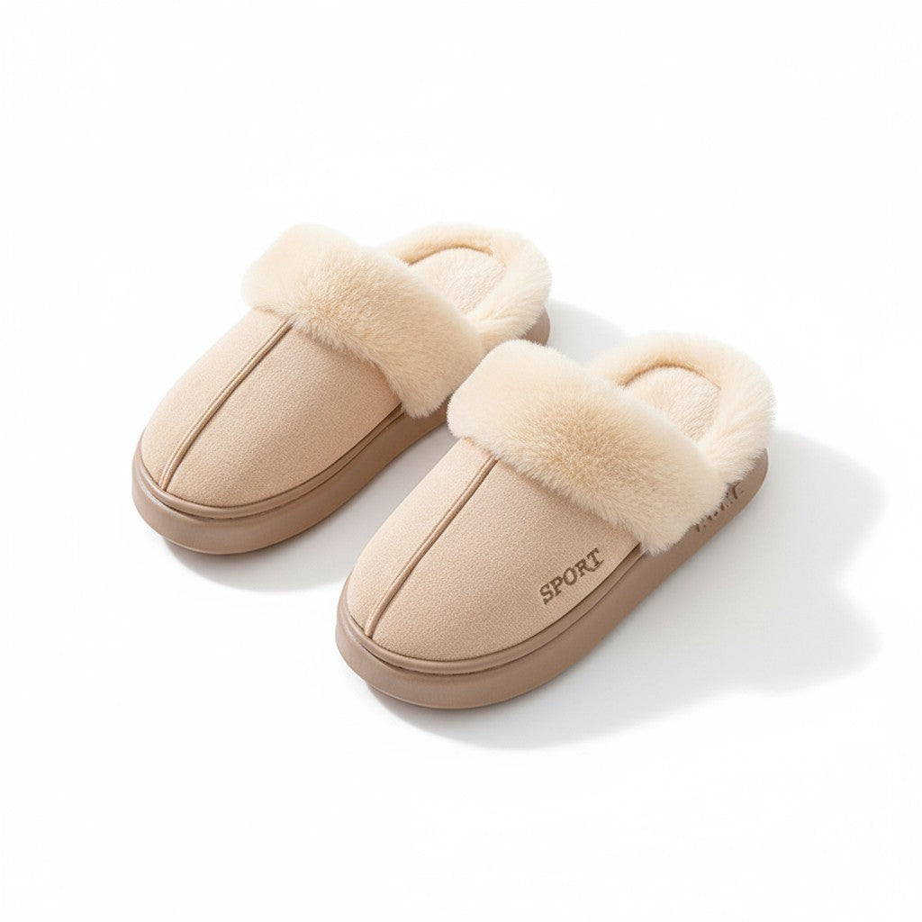 Casual Fluffy Women Slippers For Winter