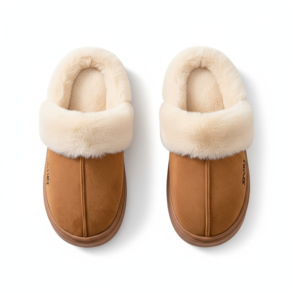 Casual Fluffy Women Slippers For Winter