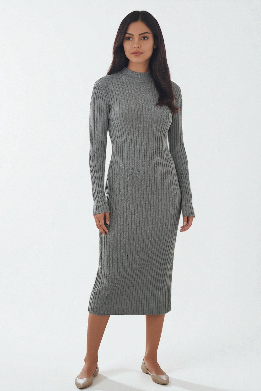 Long Sleeve Bodycon Sweater Dress